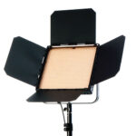 Set with different studio lightings on white background, banner design