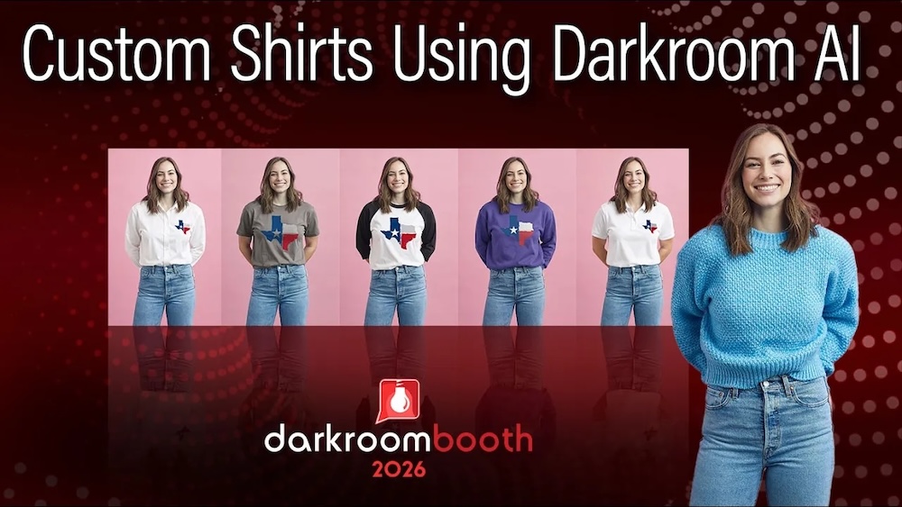 Create AI Custom Shirts in Darkroom Booth